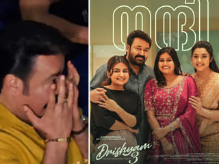 Mohanlal gets emotional during the first-day-first-show screening of Drishyam 3 as fans applaud the film in theatres.