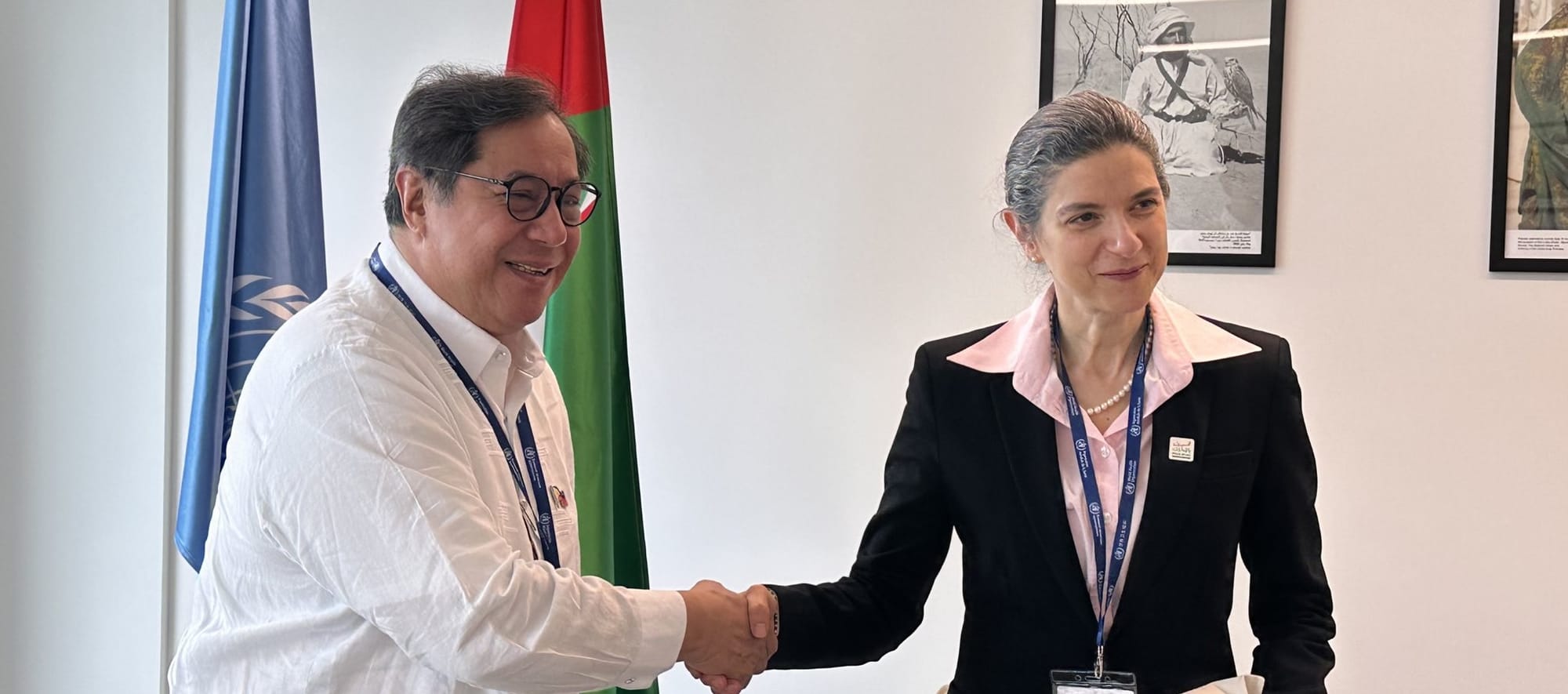 From left to right: Ted Herbosa and Maha Barakat