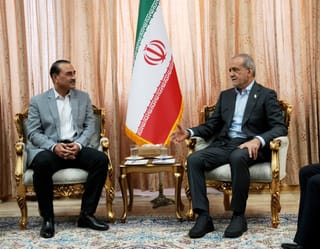 Iran Parliament Speaker meets Pakistan army chief