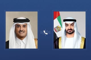 UAE President receives phone call from Emir of Qatar