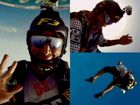 A combination of screengrabs from the video shared by Sheikh Hamdan on his Instagram story.