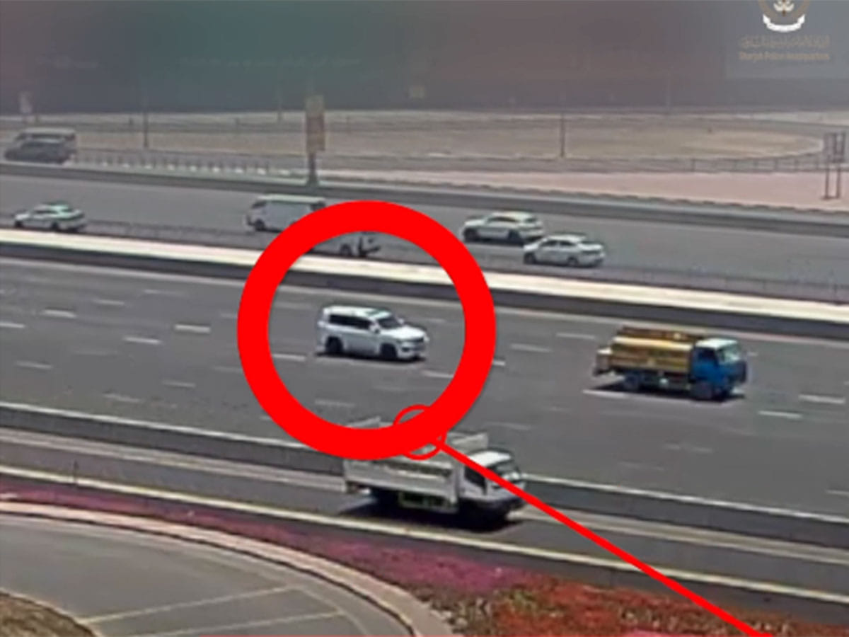 A split second of distraction led to this shocking Sharjah crash.