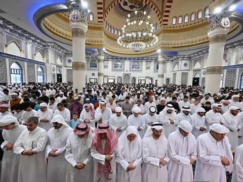Eid prayers are traditionally held around 15 to 20 minutes after sunrise on the first morning of Eid, in line with Islamic practice.