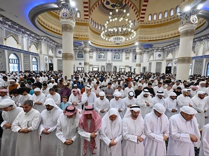 Eid prayers are traditionally held around 15 to 20 minutes after sunrise on the first morning of Eid, in line with Islamic practice.