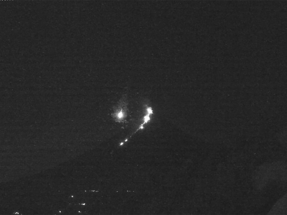 The event occurred at 10.33pm local time.