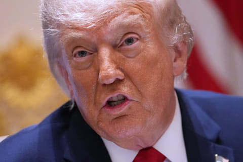 President Donald Trump speaks during a Cabinet meeting at the White House, Wednesday, May 27, 2026, in Washington. (AP Photo/Jacquelyn Martin)