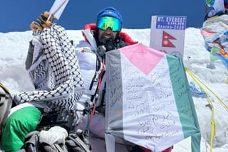 Italian climber takes Gaza dreams to Everest