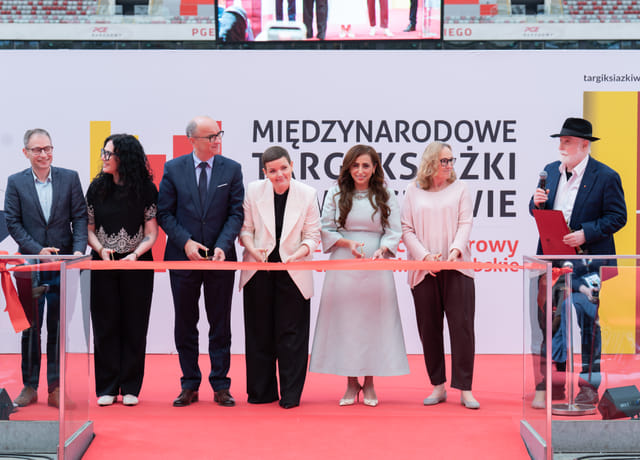 Sheikha Bodour bint Sultan Al Qasimi at the opening of the Warsaw International Book Fair. 
