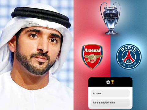 Sheikh Hamdan asks fans: Arsenal or PSG? UEFA Champions League Final 2026 poll