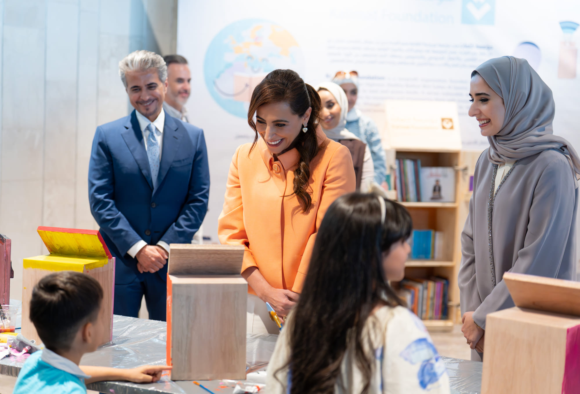 Sheikha Bodour Al Qasimi, at the National Library in Warsaw on the sidelines of the 2026 Warsaw International Book Fair.