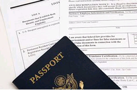 The visa stamping service - where the residence visa is stamped on your passport - is also provided through approved courier companies. Image for illustrative purposes only.