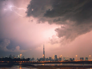 Unique sensor system deflects lightning from Burj Khalifa