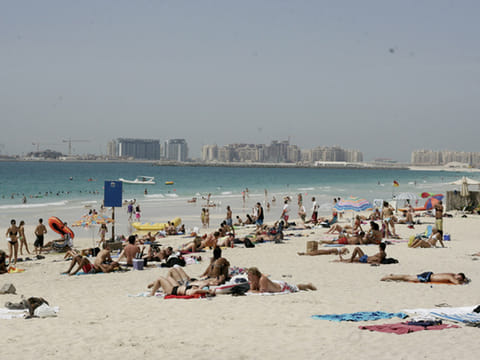 JBR beach is among those reopening on Friday.