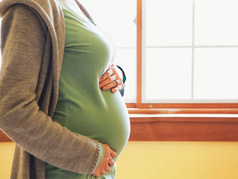 I’m pregnant. Keep your hands off ...