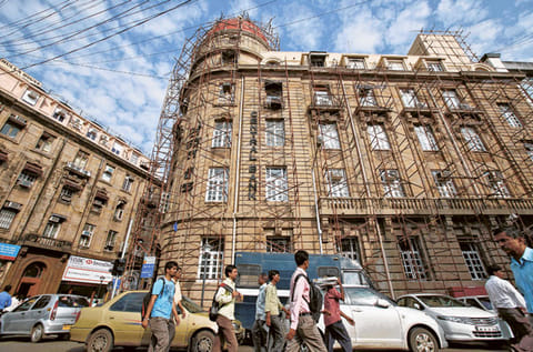 Staying put at home is raising productivity scores in India's banking sector. Absence of the hour or two spent on commuting is the main factor aiding those gains. (File picture of Reserve Bank of India headquarters from pre-COVID-19 times.)