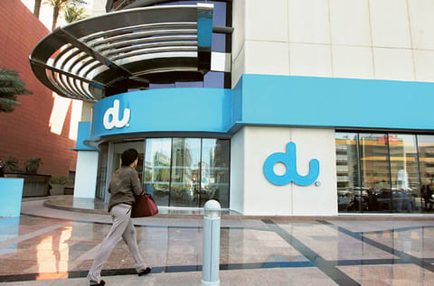 Du’s main office in Dubai Media City. The entry of the second telecom provider has benefited consumers. 