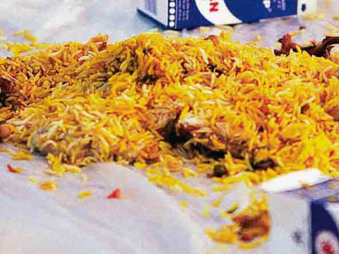Rice leads the food waste with 34 per cent of the total,  followed by flour and bread with combined 30 per cent, according to a breakdown. Illustrative image.