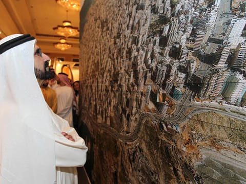 Sheikh Mohammed at the launch of Art Dubai in March 2019. 