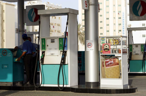 File picture of a petrol station in UAE.