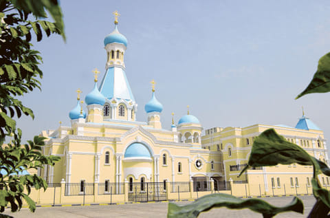 The St Philip the Apostle Orthodox Church in Sharjah’s Al Yarmouk area. 