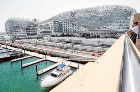 The Yas Hotel in Yas Marina, Abu Dhabi