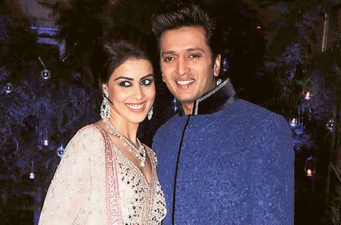 Genelia D’Souza and Riteish Deshmukh

