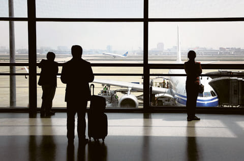A China Southern Airlines plane takes off at Shanghai’s Hongqiao International Airport. China, along with India, has
been among the fiercest opponents of EU legislation that requires all airlines to offset carbon emissions.