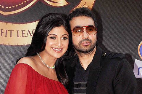 Bollywood actress Shilpa Shetty and husband Raj Kundra.