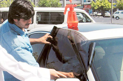 File photo of a licensed car tinting service used for illustrative purpose only