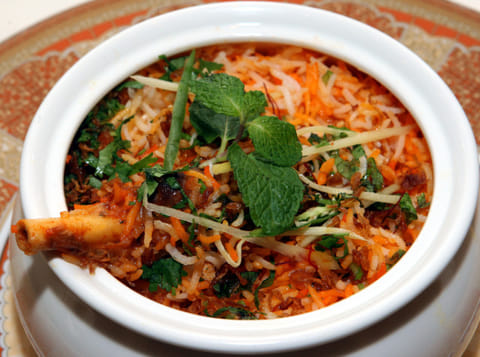 Hydrabadi lamb biryani