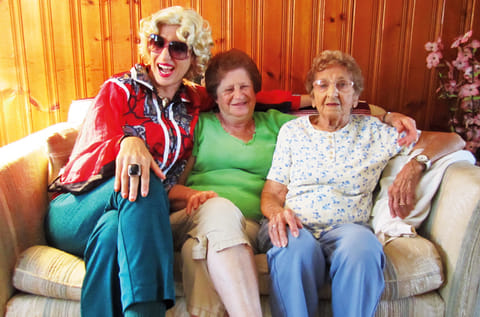 Laughter knows no barriers…a visit to an aunt in an old age home. 