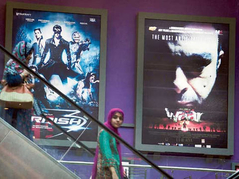 People leave a theatre after watching a movie (Representational movie) 