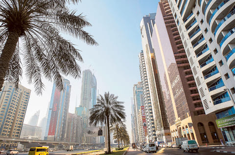 Towers on Shaikh Zayed Road. Dubai’s real estate market could witness a meaningful recovery in 2021.