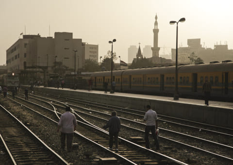 The 50-year-old man, a driver, threw the children Friday on the tracks of the train in the southern province of Malawi and fled.