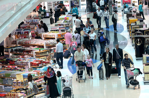 Passengers shop at Dubai Duty Free, Dubai International Airport. Photo used for illustrative purposes. 