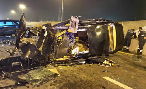 A traffic accident on Shaikh Zayed Road happened because of sudden swerving, according to Dubai Police. For illustrative purposes only.