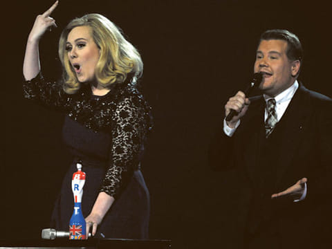 James Corden braves his last Brits