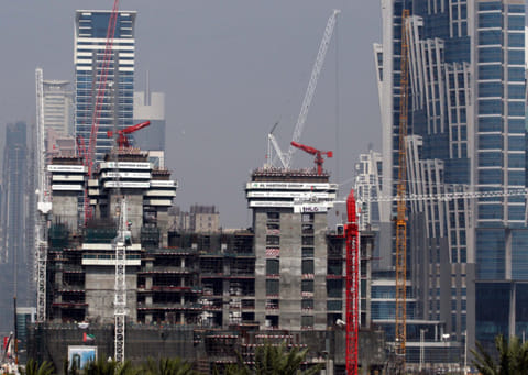 Dubai skyline buzzing with action