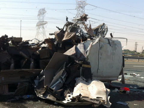 Horror crash in Dubai: Both drivers detained