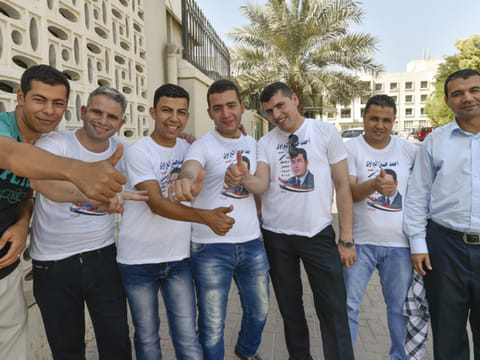Egyptians in the UAE vote in parliamentary elections