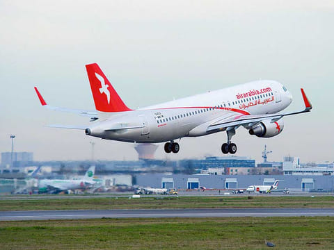 An Air Arabia aircraft takes off at Sharjah International Airport. Picture for illustrative purpose only.