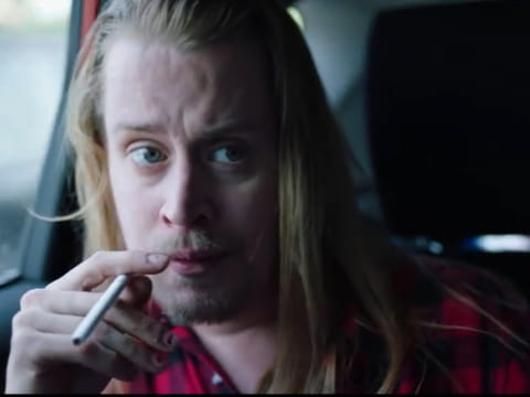 macaulay culkin smoking a cigarette Macaulay Culkin reprises his 'Home Alone' role as a deranged adult