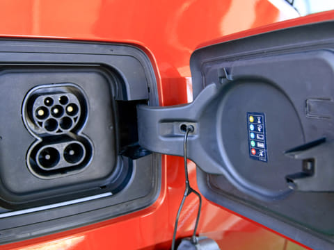 An electric-vehicle charging point in Dubai. 