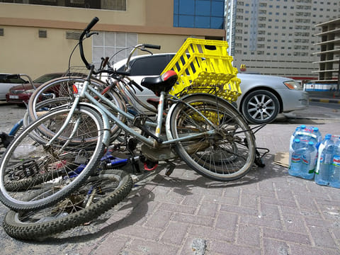The seized vehicles included several bicycles