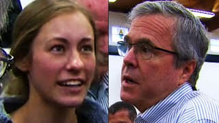 Student stands up to debate Daesh with Bush