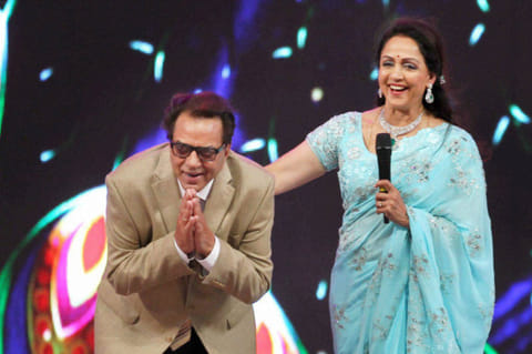 Dharmendra and Hema Malini.