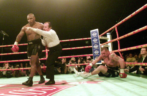 October 13, 2001: Tyson stops Nielsen by a technical knock out