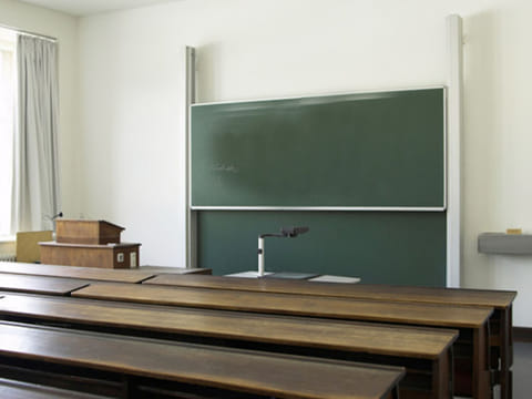 Stock image of a classroom for illustrative purpose only