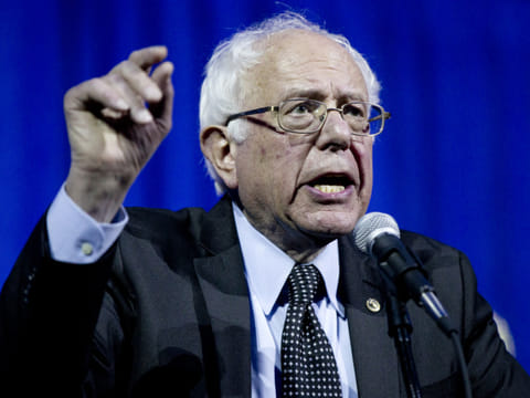 File picture: Bernie Sanders in Columbus, Ohio.