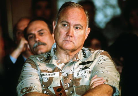 March 27, 1991: Schwarzkopf caught in storm after Gulf War